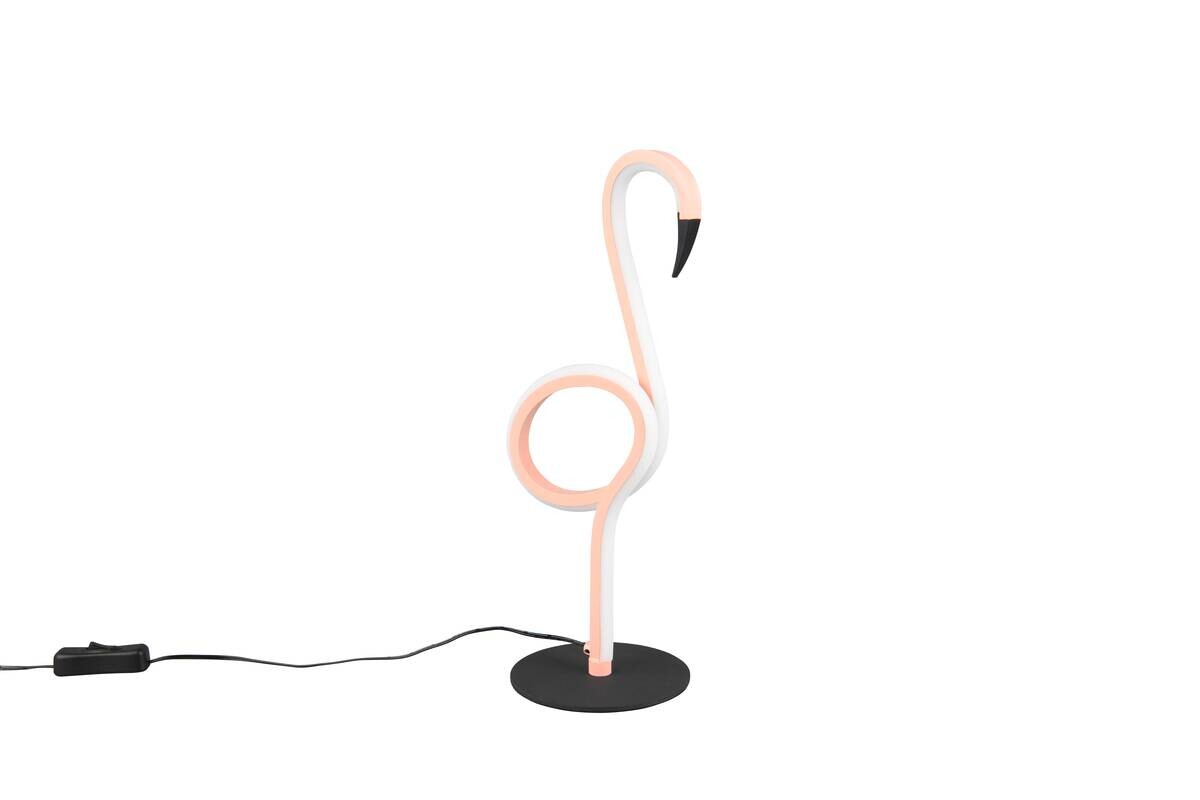 Reality LED-Tischleuchte Ingo pink Metall B/L: ca. 35x14,5 cm