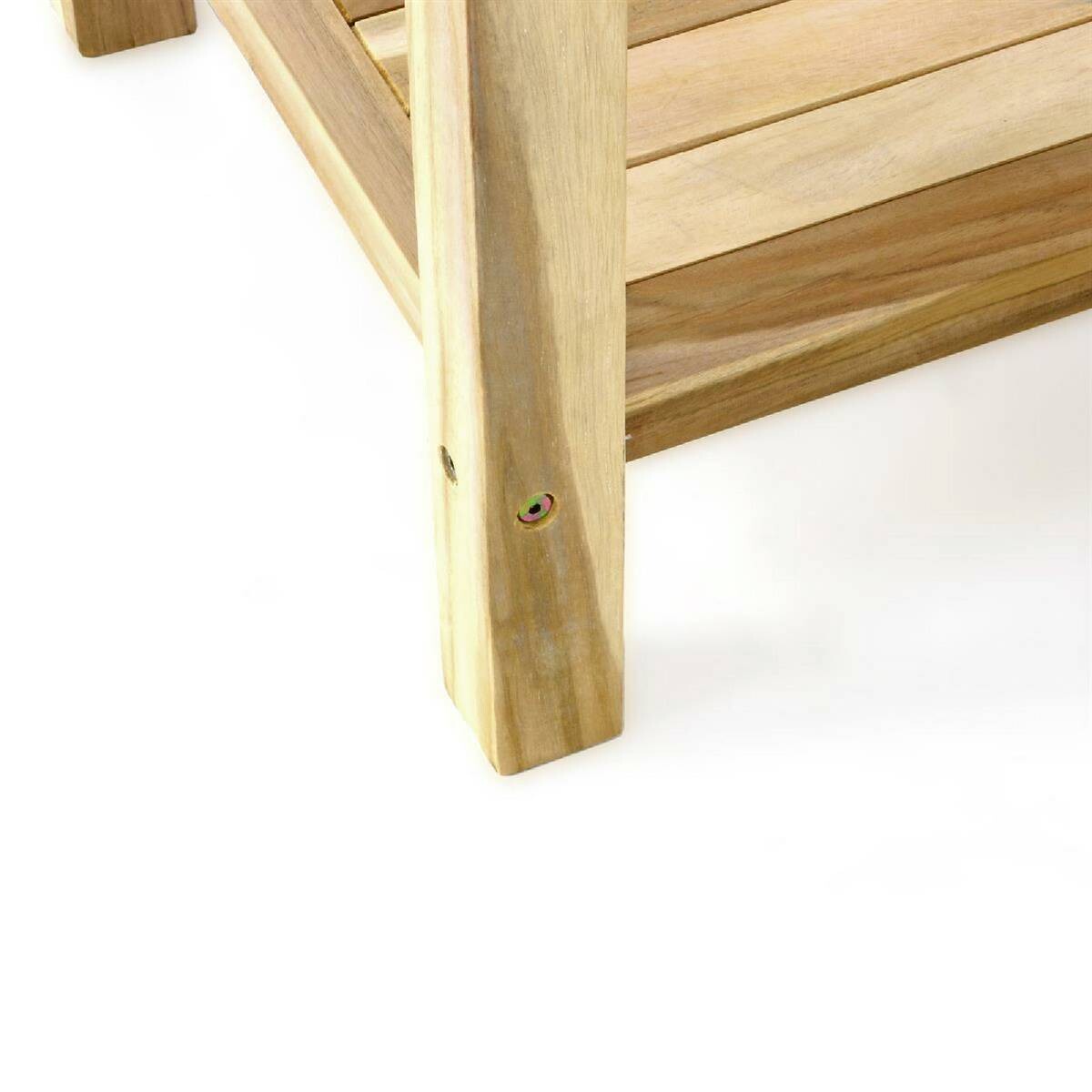VCM Beistelltisch natur Holz B/H/T: ca. 50x50x50 cm
