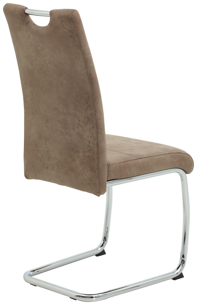 Schwingstuhl Flora beige Vintage Microfaser B/H/T: ca. 43x98x59 cm