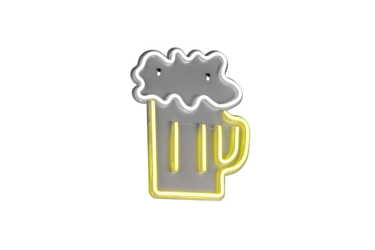 Reality LED-Wandleuchte Beer B/L: ca. 29,5x36 cm