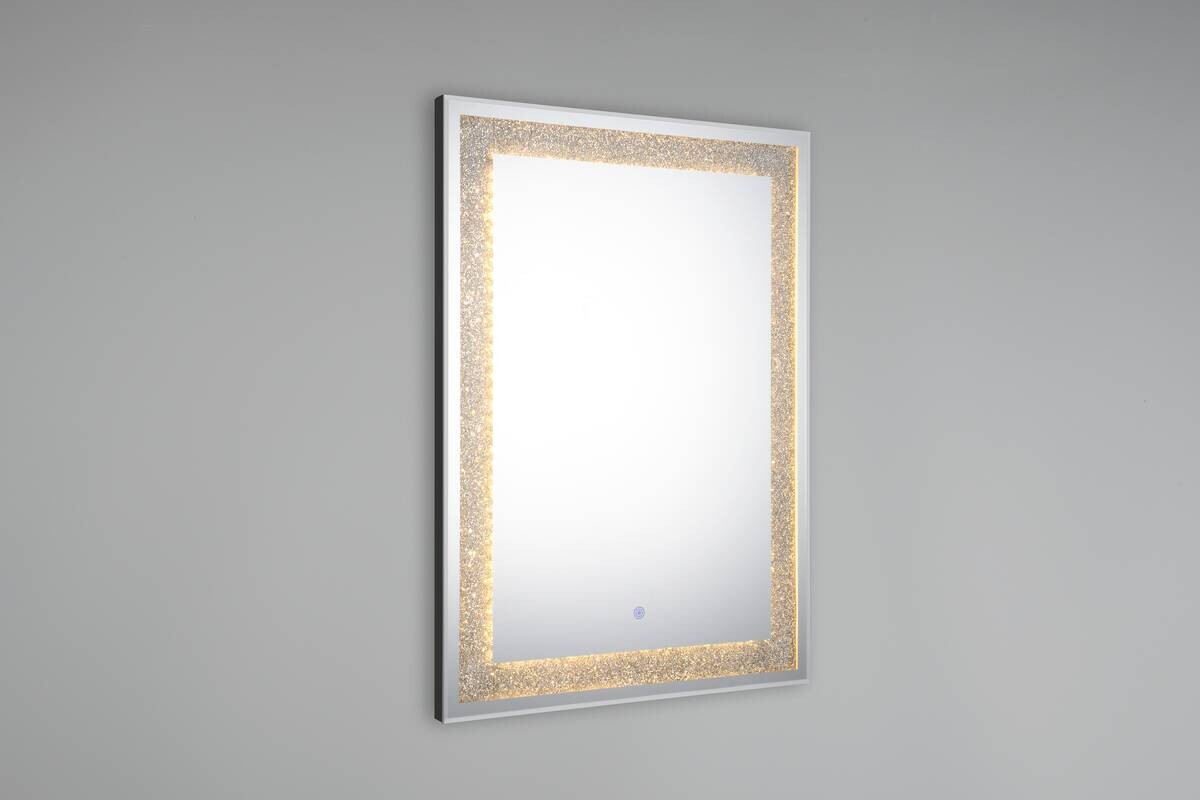 Mirrors & More LED-Spiegel Hermine glasklar B/H: ca. 50x70 cm