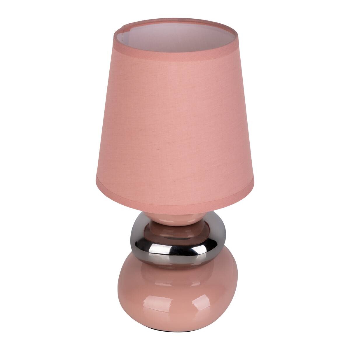 Näve Leuchten Tischleuchte 3045332 lachs rosé Keramik B/H/T: ca. 16x31x16 cm E14 1 Brennstellen
