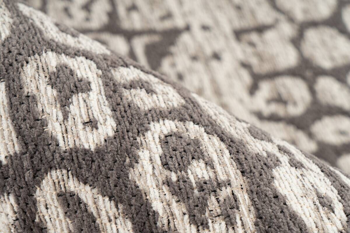 Kayoom Flachflorteppich Davis 325 grau B/H/L: ca. 80x1,2x150 cm