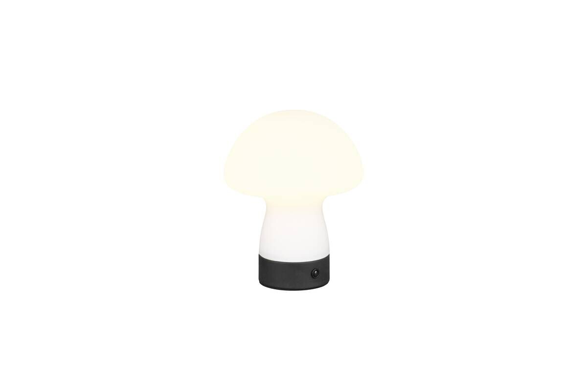 Reality LED Tischleuchte DOOLEY weiß Glas H: ca. 18 cm 1 Brennstellen