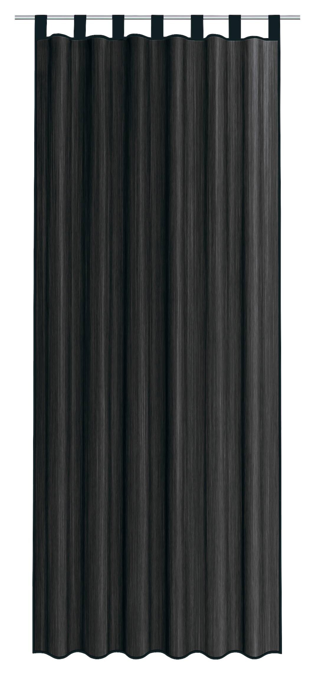 Sensation Schlaufenvorhang Look schwarz B/L: ca. 140x235 cm