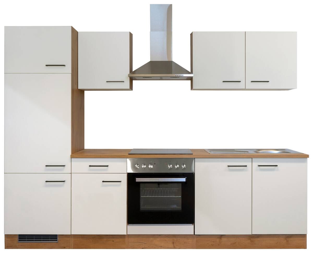 Küchenblock Avila Magnolie matt B/H/T: ca. 270x200x60 cm