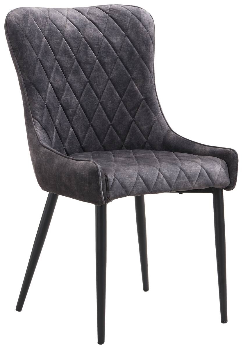Stuhl Jackson anthrazit Samtoptik B/H/T: ca. 51x95x60 cm