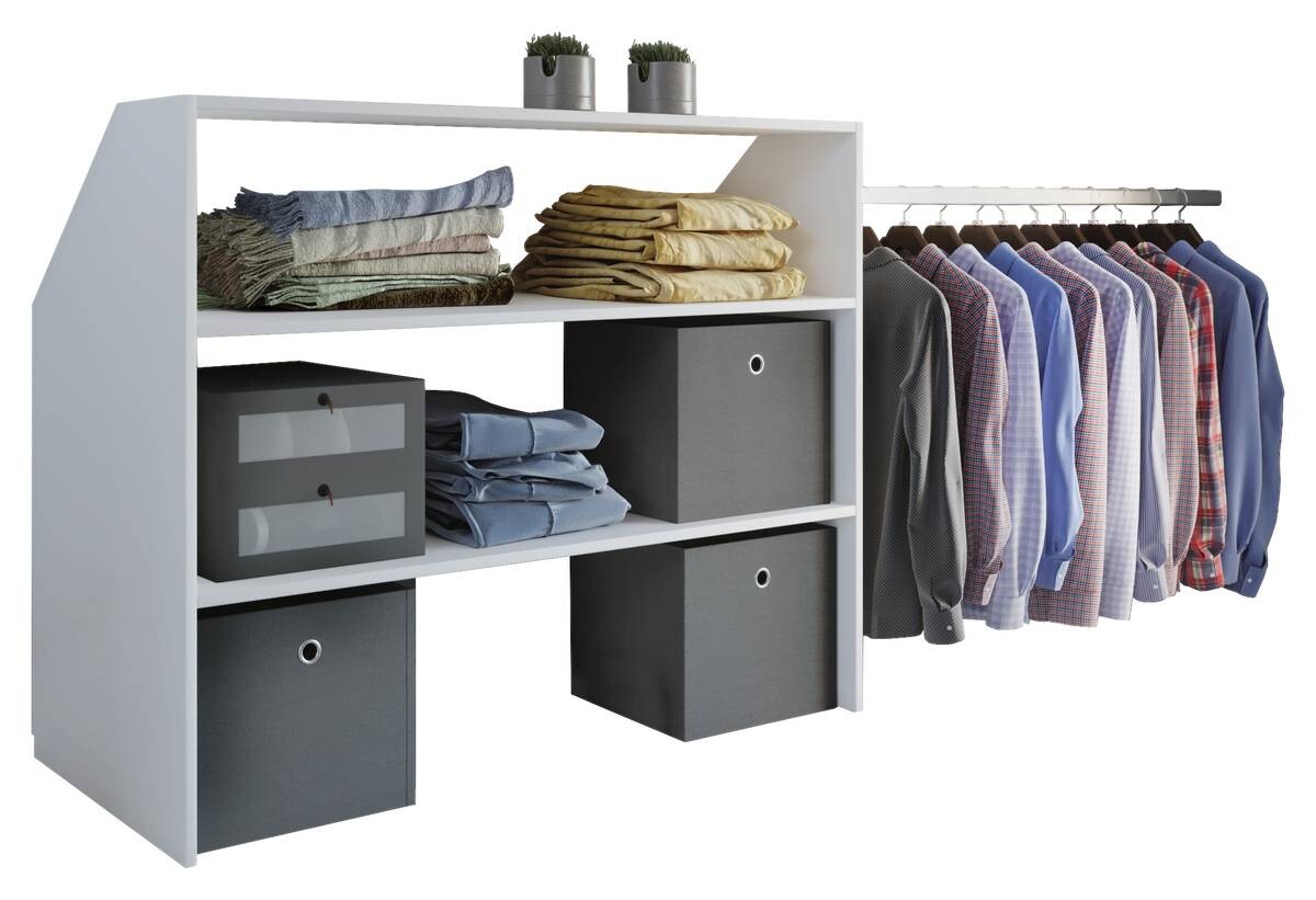 Regal Dacho weiß B/H/T: ca. 90x100x50 cm