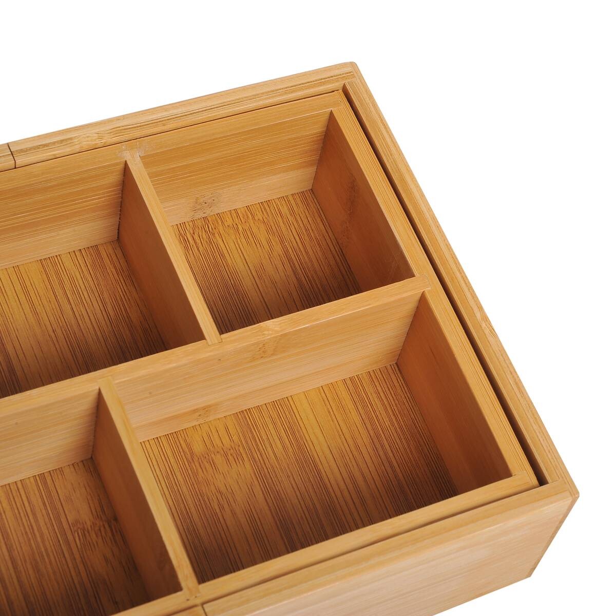 Aufbewahrungsbox 833-470 natur Bambus B/H/T: ca. 24,6x17,6x7 cm