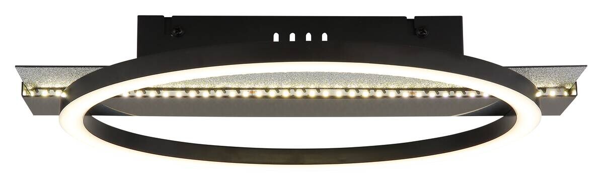 GLOBO Deckenventilator schwarz Edelstahl Metall Kunststoff B/H/L: ca. 8x38x32 cm