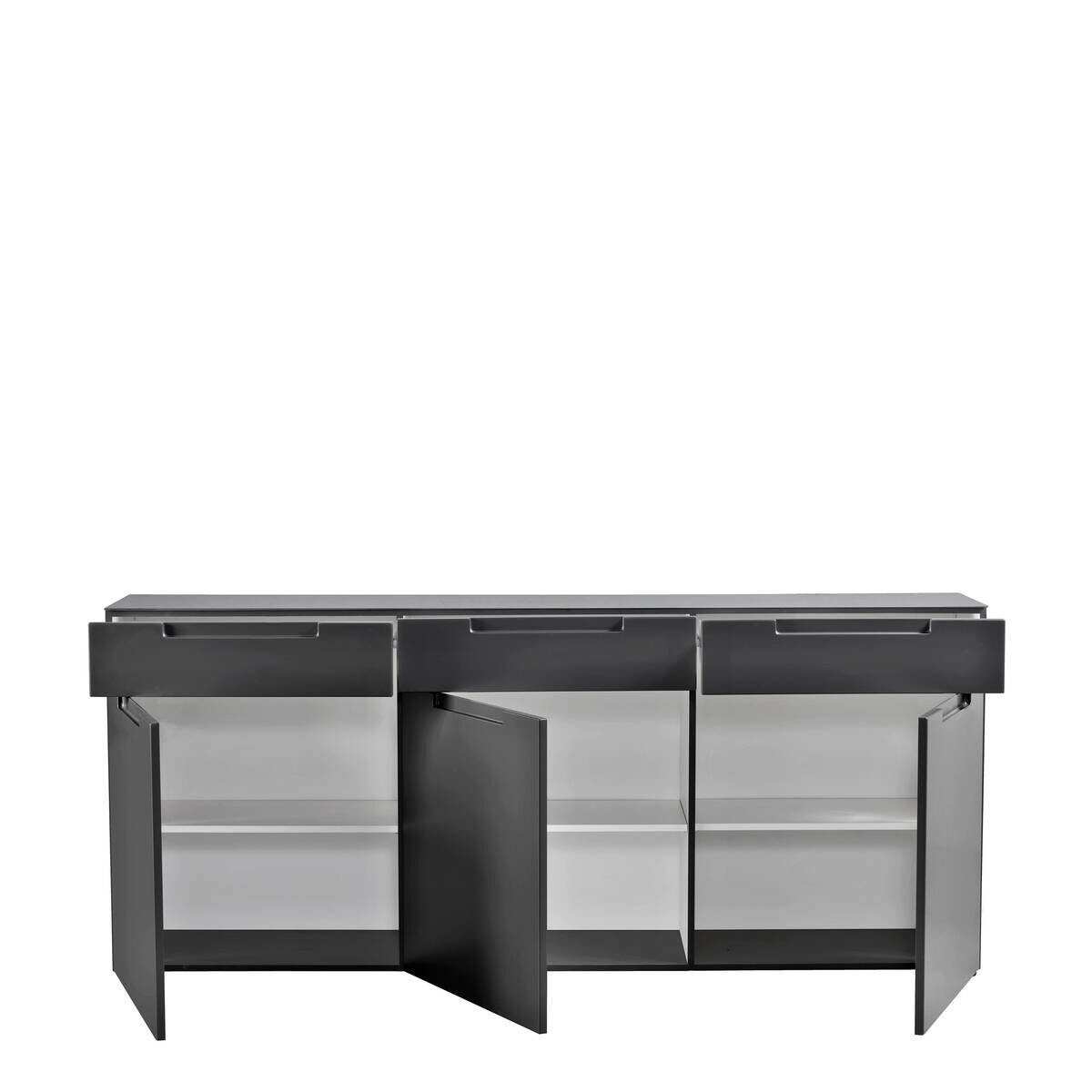 Sideboard Mailand anthrazit matt MDF B/H/T: ca. 192x83x40 cm
