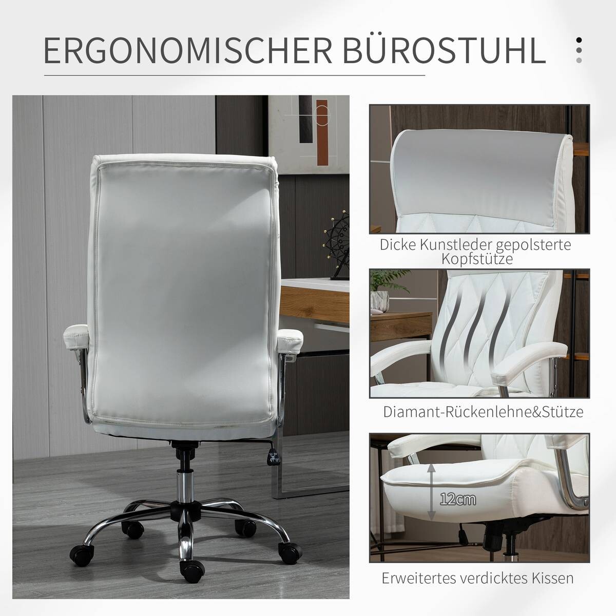 Drehstuhl 921-473WT weiß
