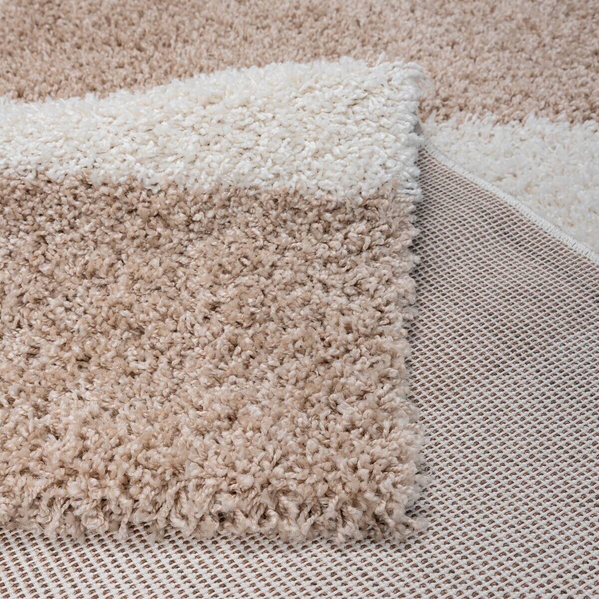 Sanat Hochflorteppich MILANO beige B/L: ca. 80x200 cm