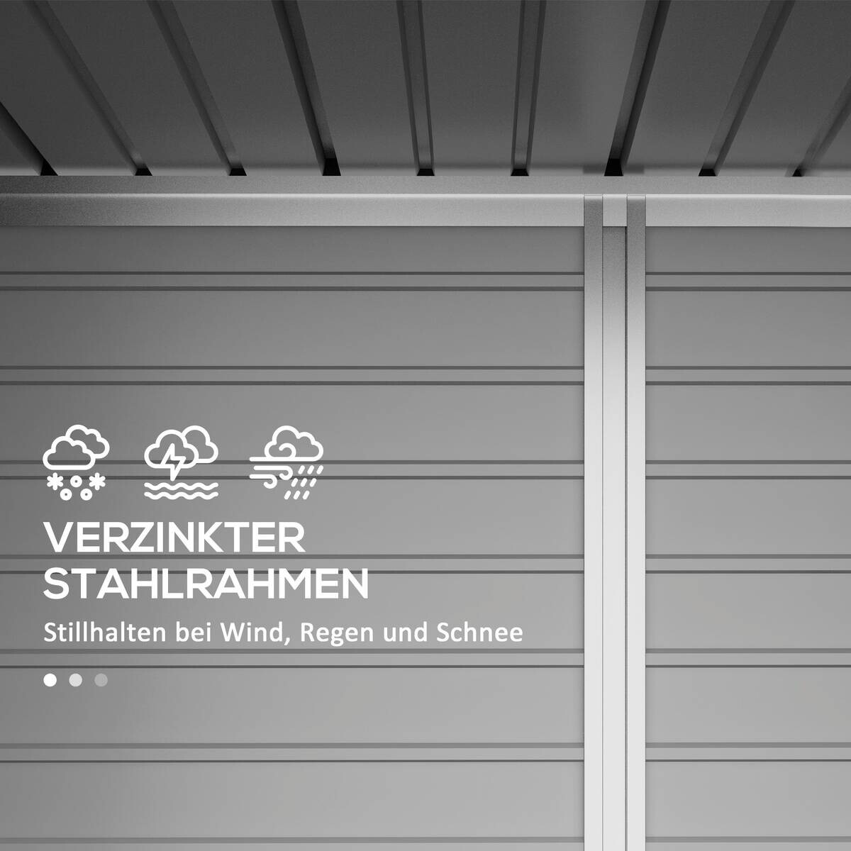 Outsunny Gerätehaus grün B/H/L: ca. 121x183x249 cm