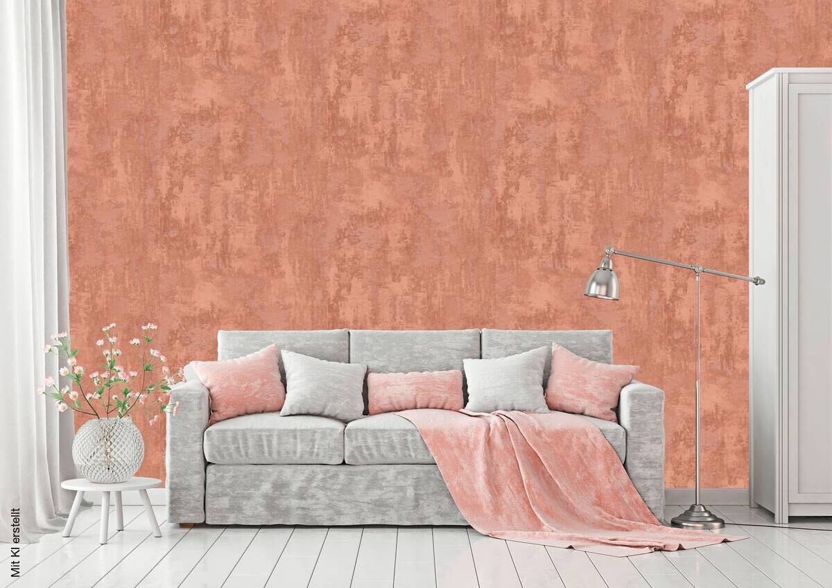 UGEPA Vinyltapete Putzoptik bronze B/L: ca. 53x1005 cm