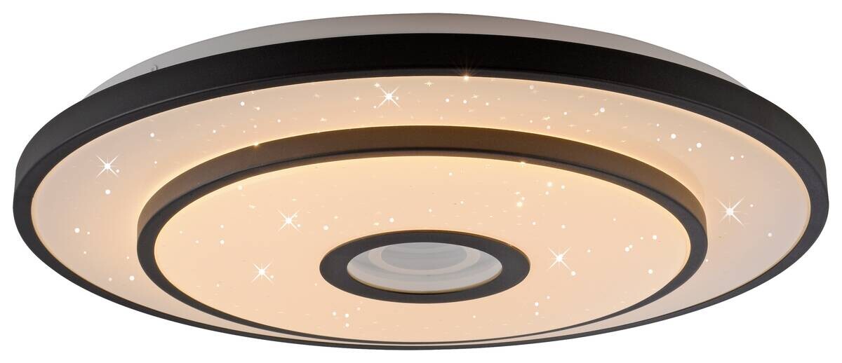 Just Light LED-Deckenleuchte Turanus schwarz H/D: ca. 7,5x50 cm