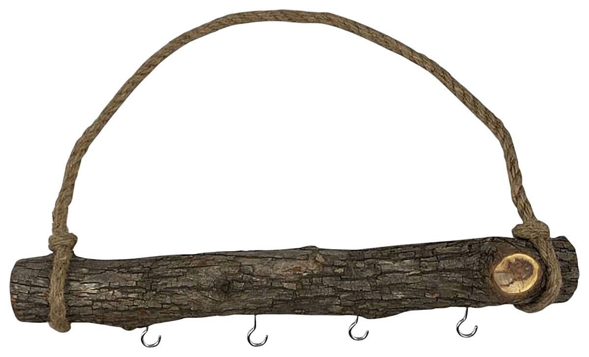 Dekorationsartikel natur Holz B/H/L: ca. 4x4x38 cm