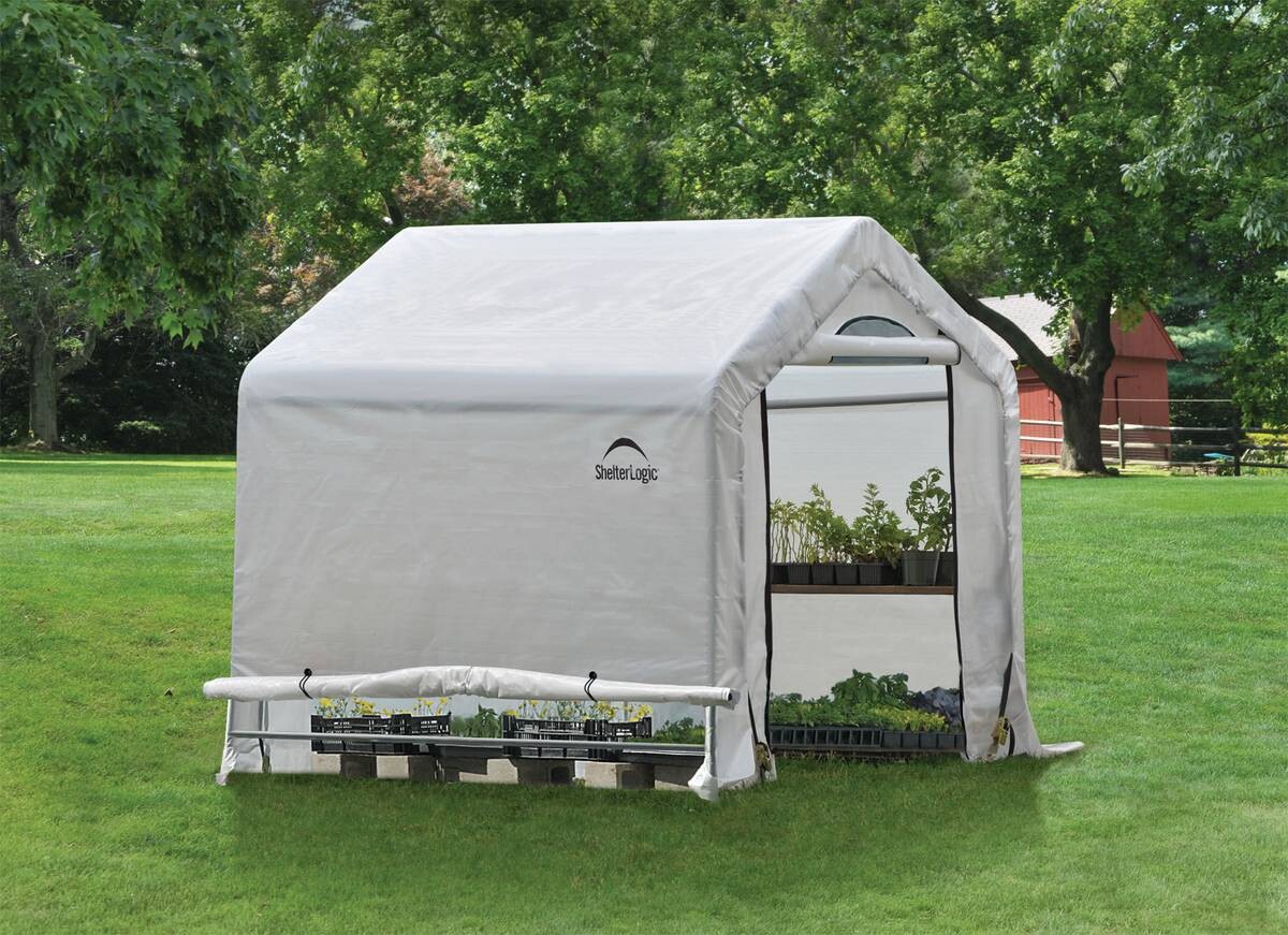 ShelterLogic Gewächshaus 3,24qm B/H/L: ca. 180x180x180 cm