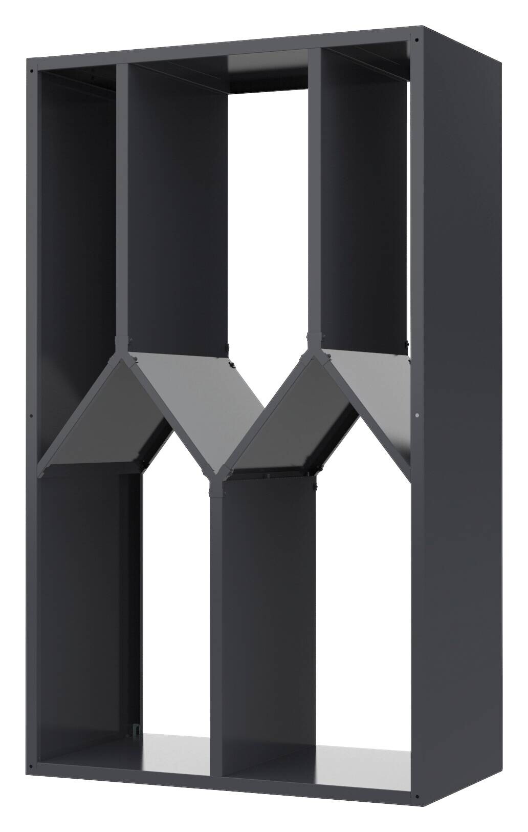 Westmann Kaminholzregal Castra anthrazit B/H/L: ca. 95x160x50 cm