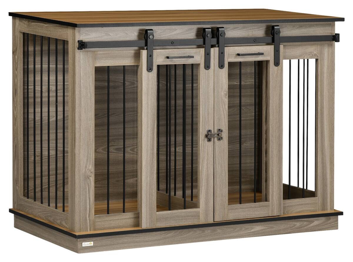 PawHut Hunde-Zubehör Eiche Polypropylen B/H/L: ca. 60x120x88,5 cm