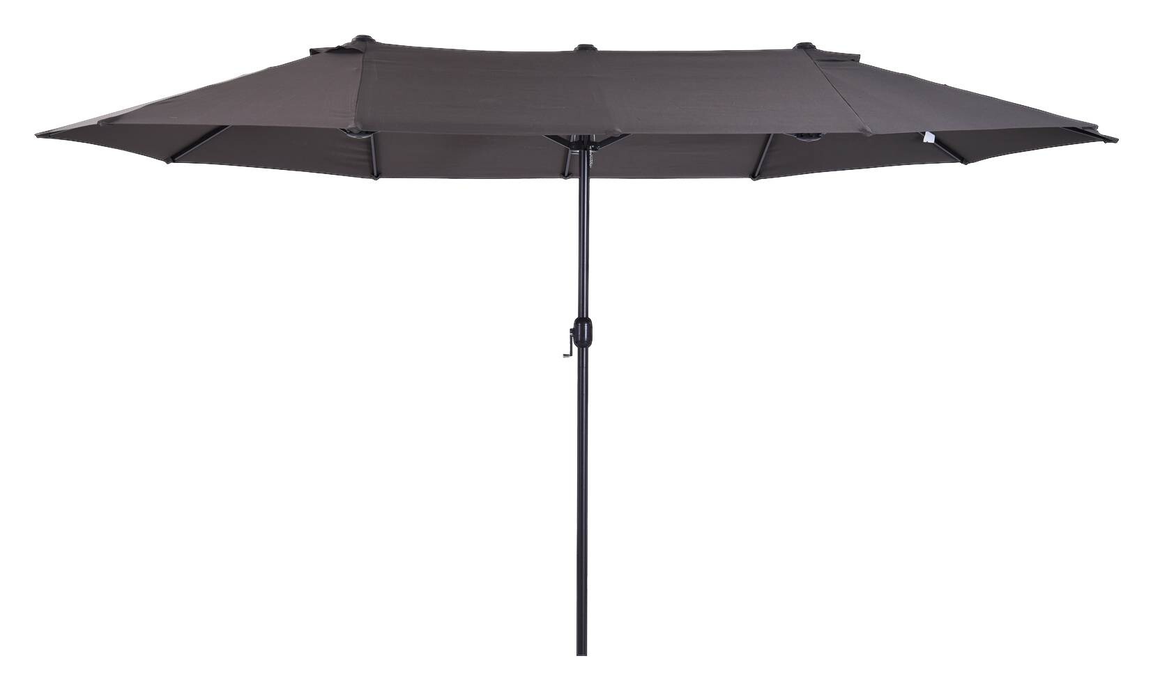 Outsunny Marktschirm grau Metall B/H/L: ca. 270x240x460 cm