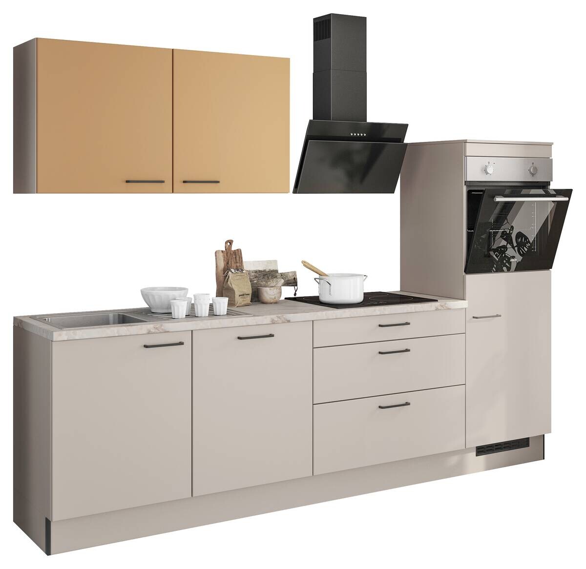 artego Küchenblock Feel Feel Kaschmir B/H/T: ca. 270x210x60 cm