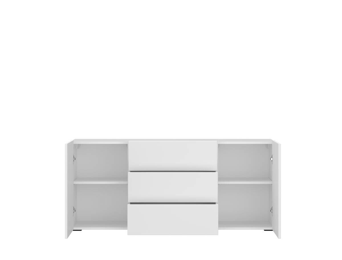 Sideboard Otis weiß Hochglanz B/H/T: ca. 140x62x35 cm