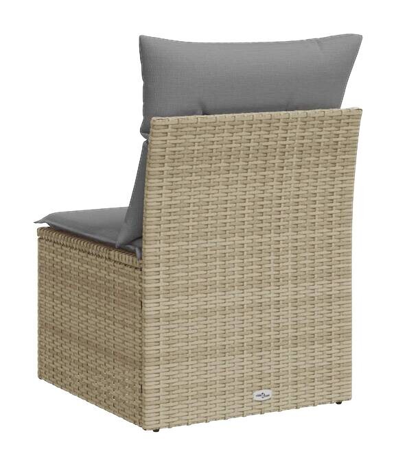 vidaXL Gartensessel beige Kunststoff B/H/L: ca. 62x69x55 cm