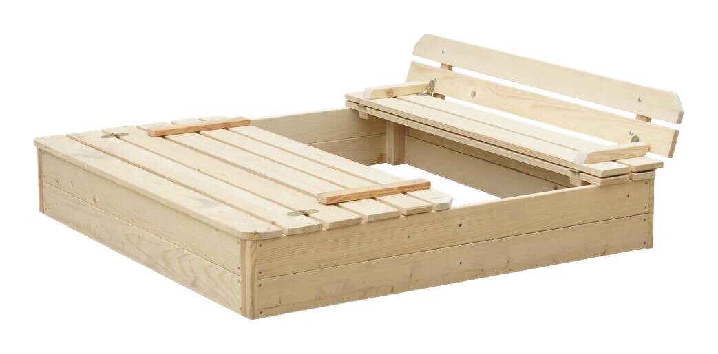 Timbela Sandkasten M062 natur B/H/L: ca. 118x20x122 cm