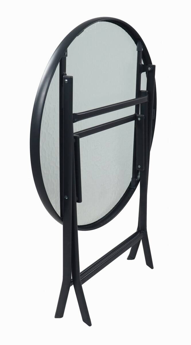 VCM Gartentisch anthrazit Metall B/H/L: ca. 70x70x70 cm