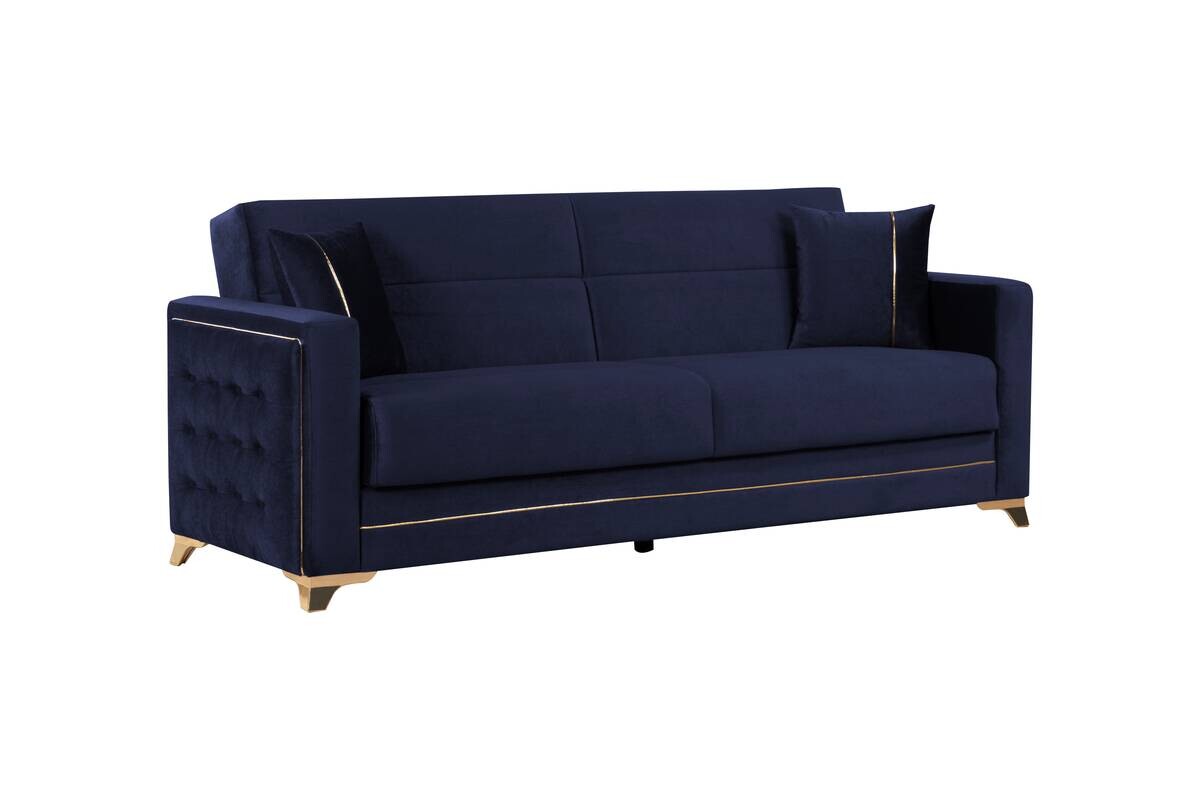 Sofa 3-2-1 Cavana nachtblau Microfaser