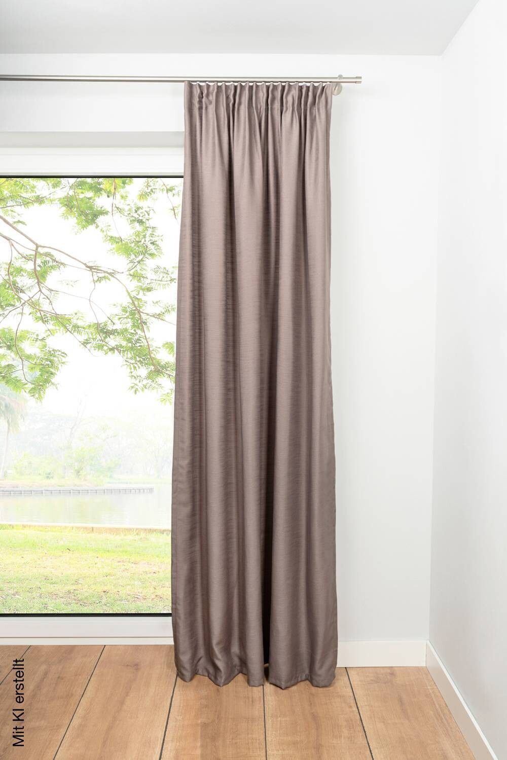 Kombivorhang 2er Pack Balance taupe 100% Polyester B/L: ca. 135x245 cm