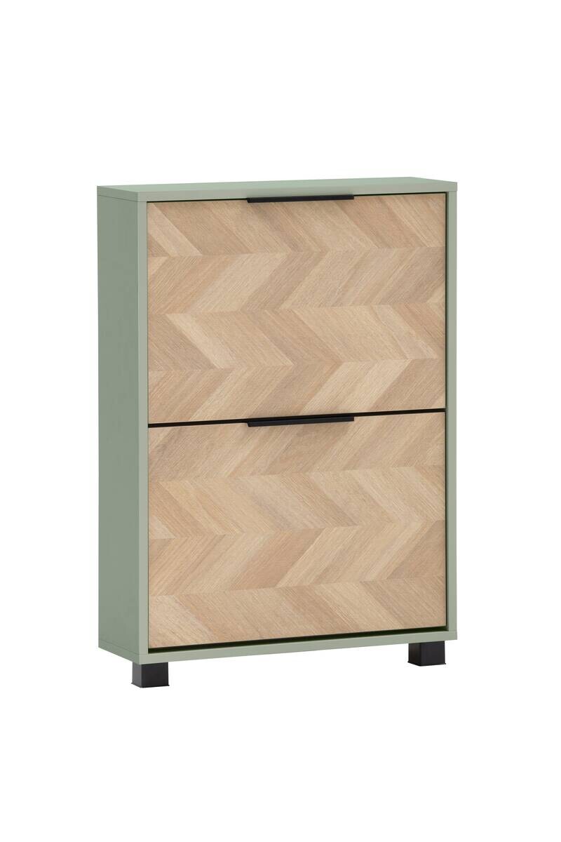 Schuhkipper Piazza, 2er Pistazie Eiche Nachbildung B/H/T: ca. 59,8x85,7x19,55 cm