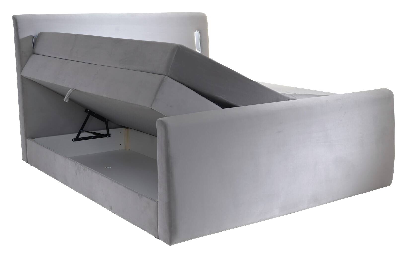 Boxspringbett Lighting grau Liegefläche B/L: ca. 160x200 cm