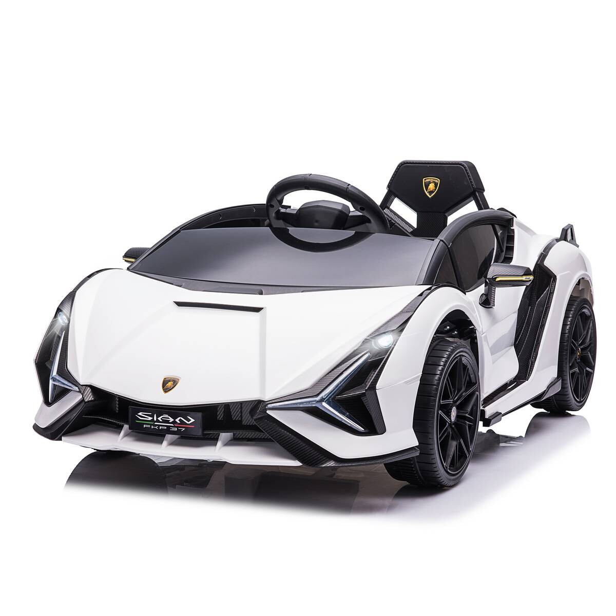 HOMCOM Kinder-Elektroauto weiß B/H/L: ca. 62x65x132 cm