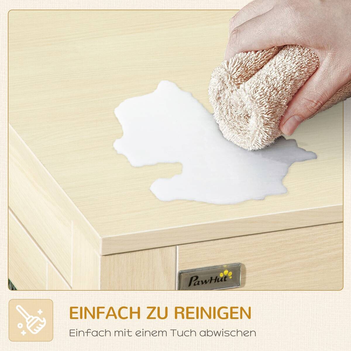PawHut Hunde-Zubehör Eiche Polyester B/H/L: ca. 60x94x71,5 cm