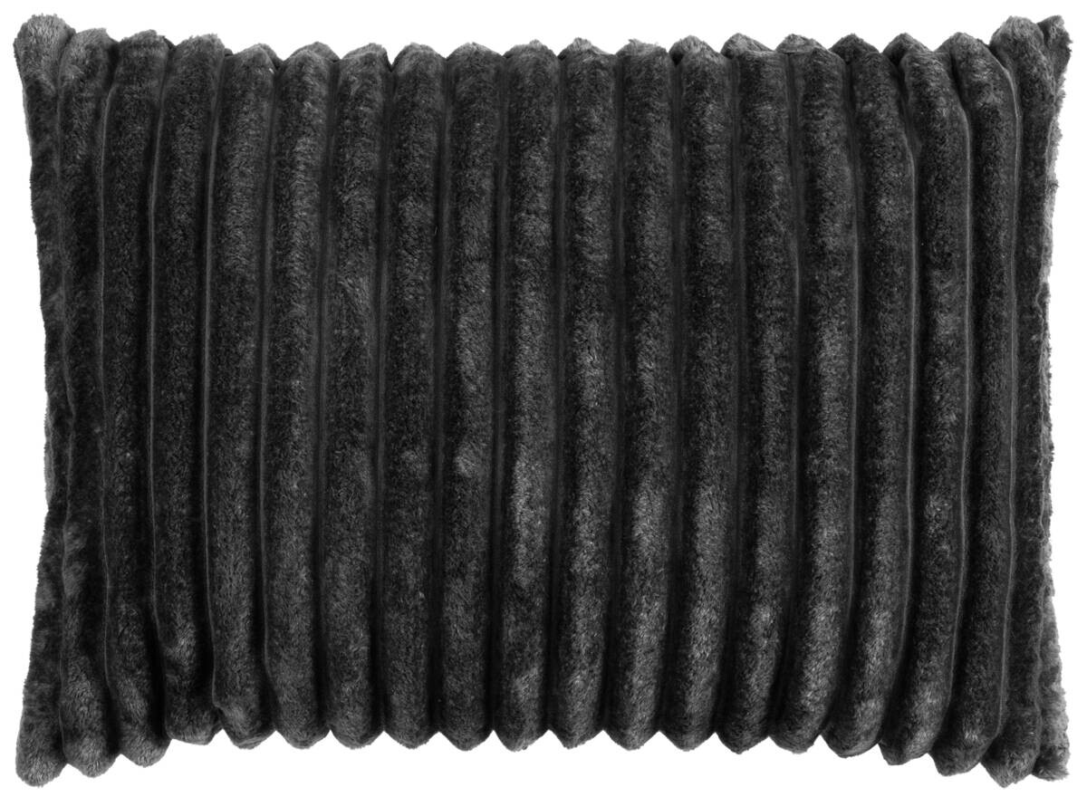 POCOline Dekokissen Luxus Flanell schwarz 100% Polyester B/L: ca. 70x50 cm