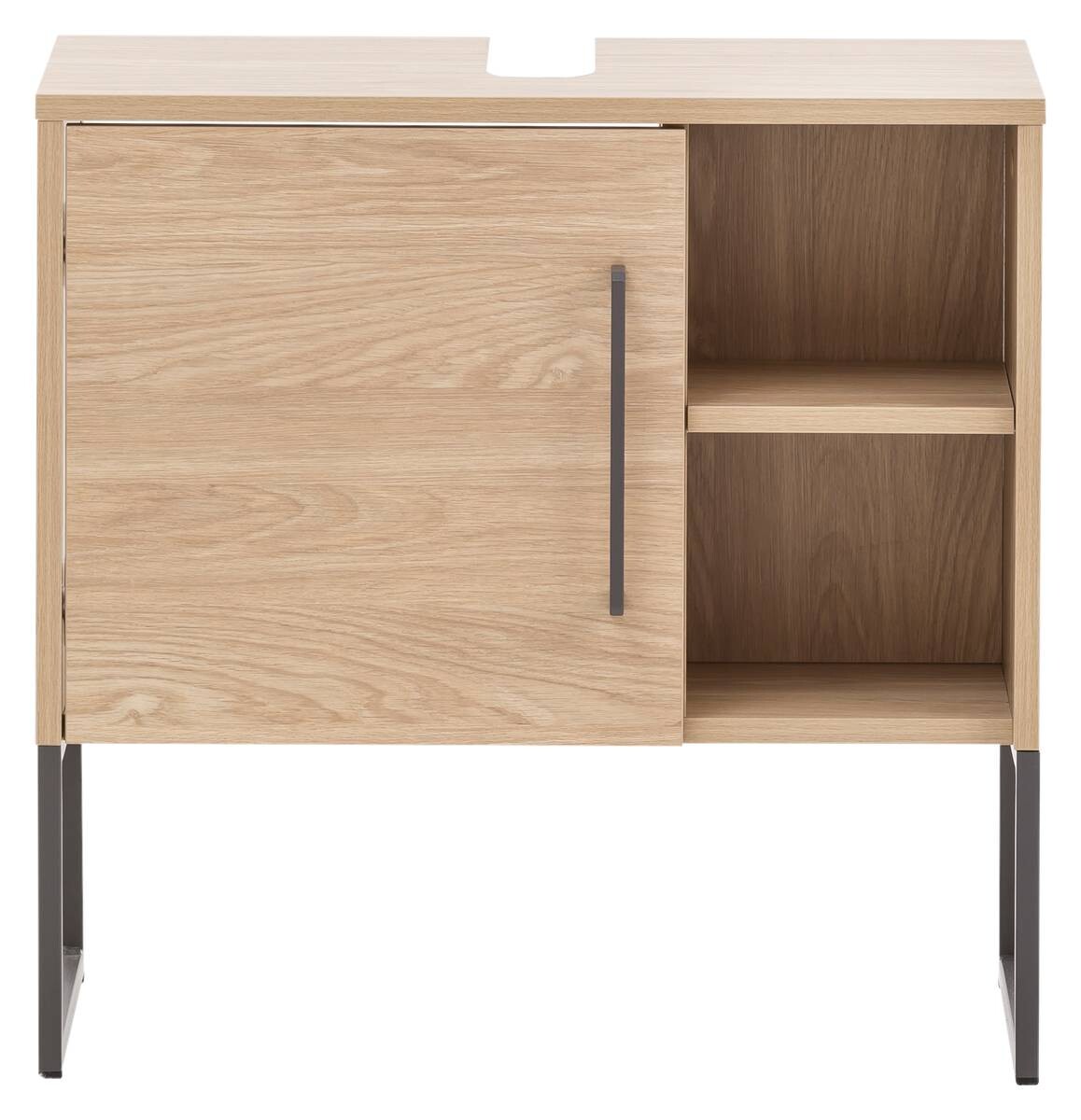 Waschbeckenunterschrank Limone Eiche hell Nachbildung B/H/T: ca. 60,4x59,5x33 cm