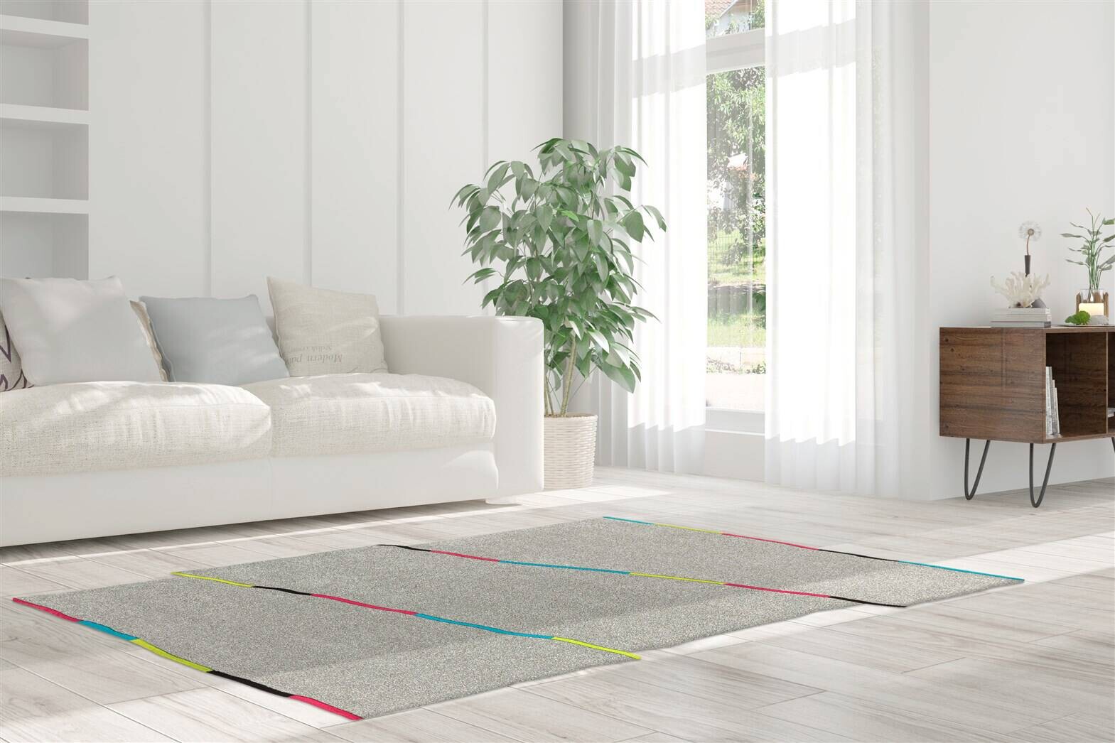 Arte Espina Kurzflorteppich Spirit Frisee 3107 hellgrau B/L: ca. 170x240 cm