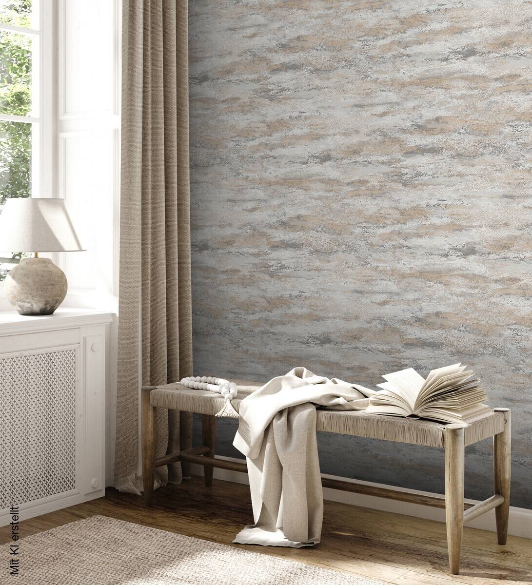 A.S.Creation Vliestapete Attractive 2 Putzoptik creme B/L: ca. 53x1005 cm