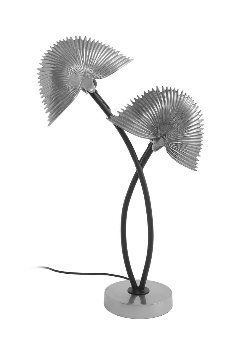 Kayoom Tischleuchte silber Aluminium B/H/L: ca. 16x60x38 cm E27 2 Brennstellen