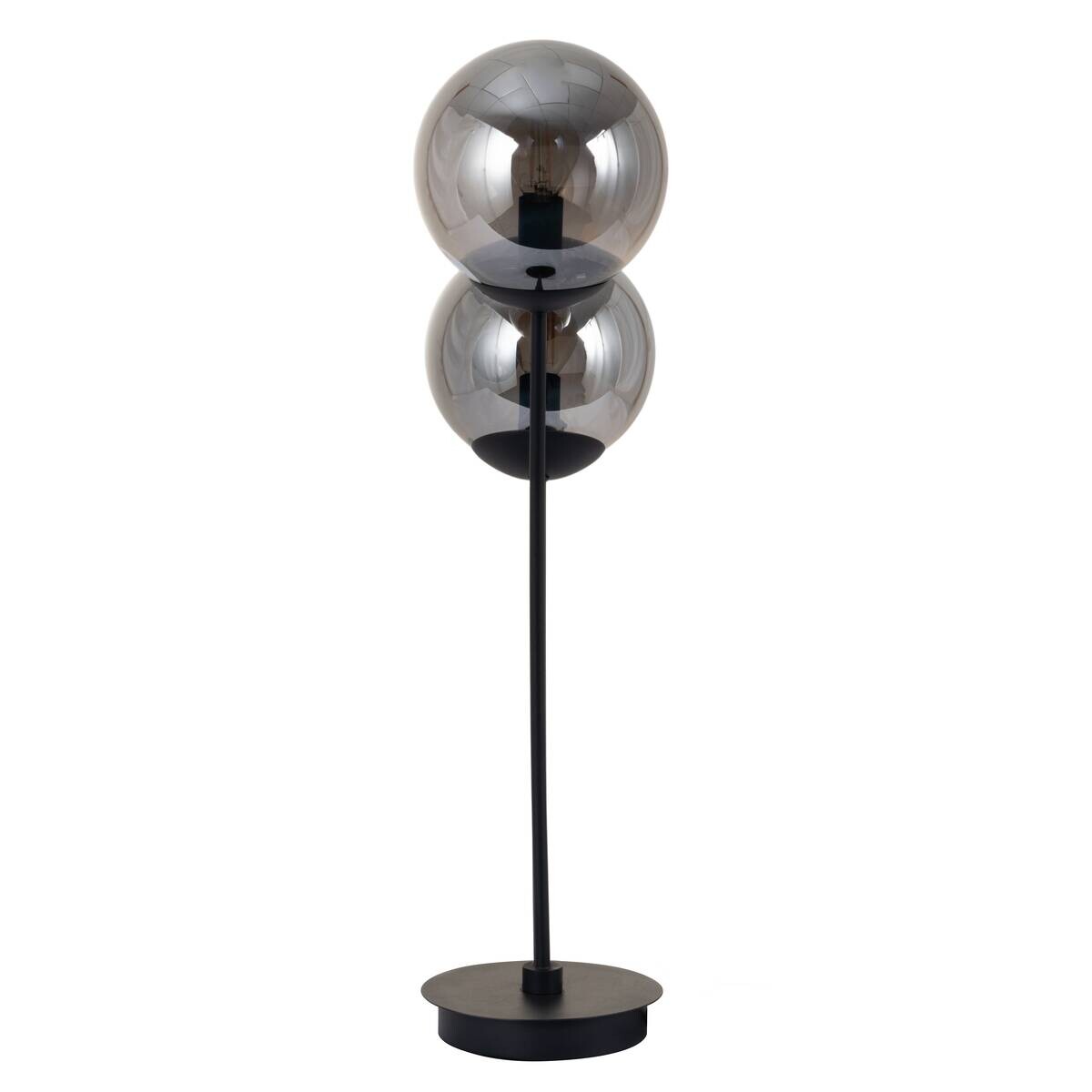 POCOline Tischleuchte Space schwarz Glas B/H/T: ca. 15x60x32 cm E14 2 Brennstellen