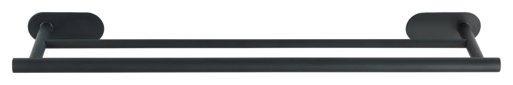 Turbo-Loc Badetuchstange schwarz Edelstahl B/H/L: ca. 4,5x12x60 cm