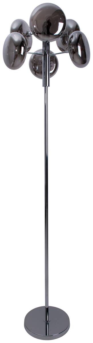 Näve Leuchten Stehlampe 2070597 Chrom Metall Glas B/H/T: ca. 44x165x44 cm 6 Brennstellen