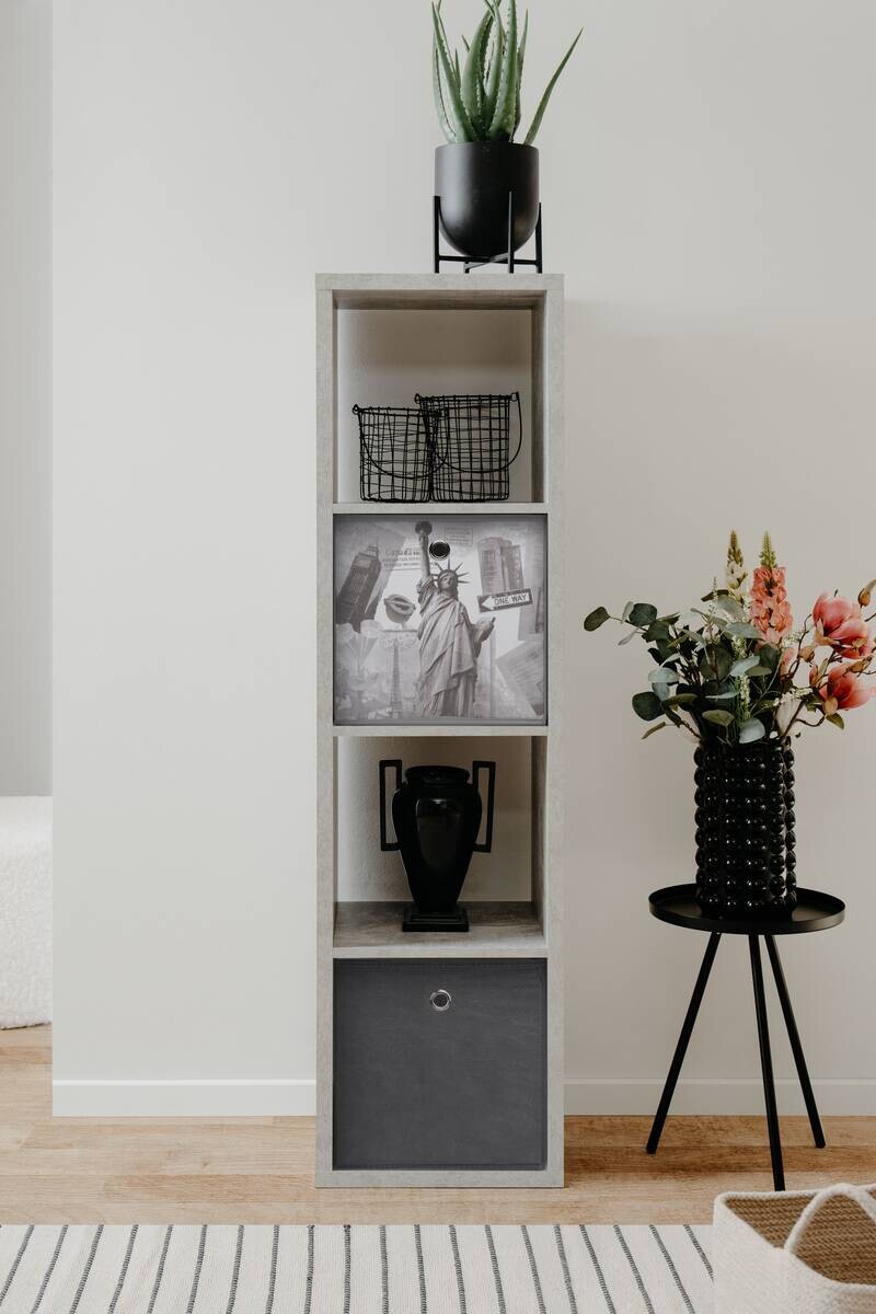 Raumteiler Max Beton Optik B/H/T: ca. 38x141x33 cm