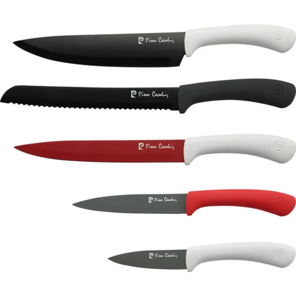 PIERRE CARDIN Messerset bunt Edelstahl 5 tlg.