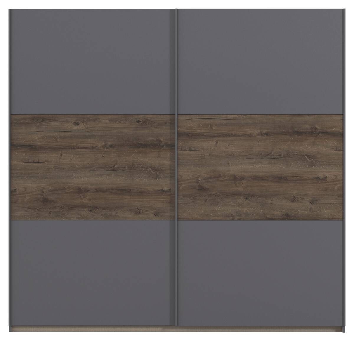 Schwebetürenschrank Marbella grau B/H/T: ca. 218x210x59 cm