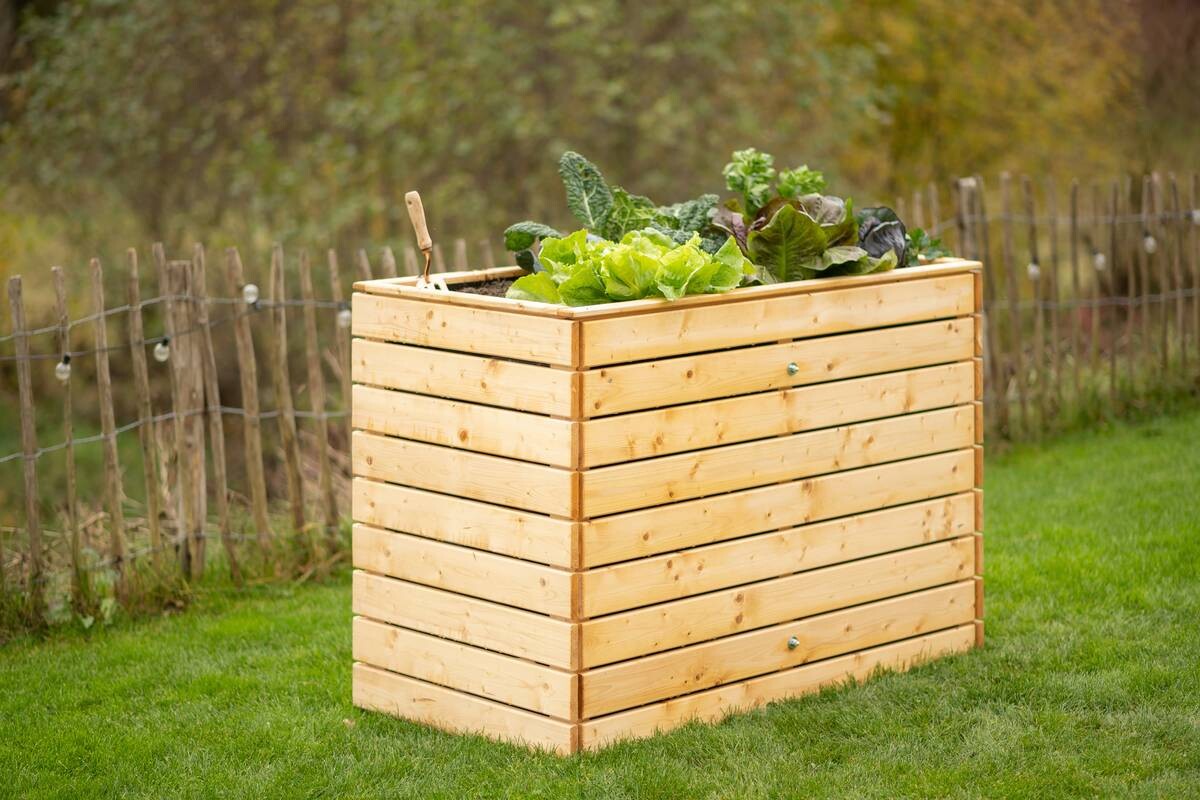 Westmann Hochbeet Fichte L natur Fichte B/H/L: ca. 70x90x130 cm