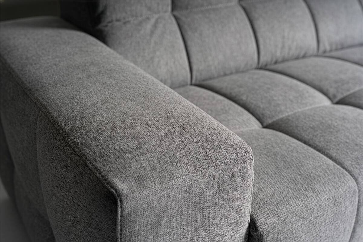 Ecksofa mit Bettfunktion grau Flachgewebe B/H/T: ca. 267x93x163 cm