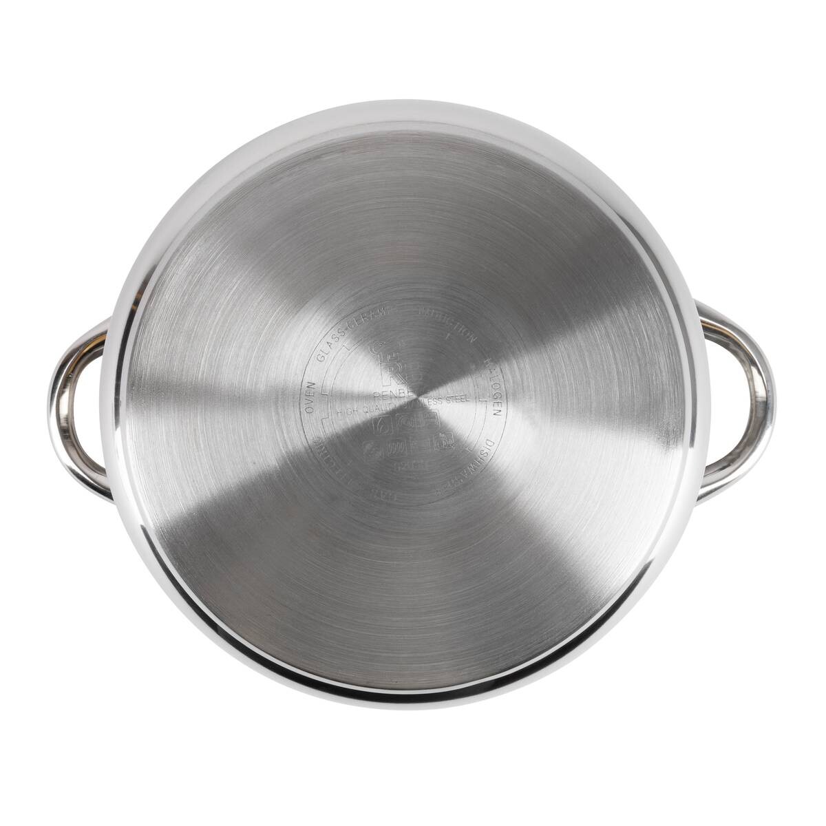 RENBERG Topfset Luca silber Edelstahl 18 tlg.